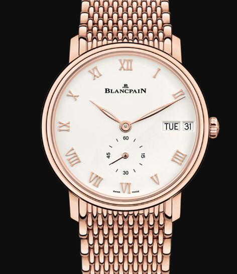 Review Blancpain Villeret Watch Price Review Jour Date Replica Watch 6652 3642 MMB - Click Image to Close
